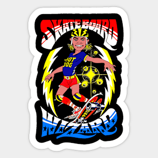 Skateboard Wizard Sticker